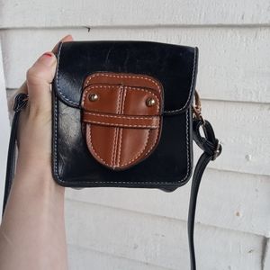 Faux Leather small crossbody shoulder bag